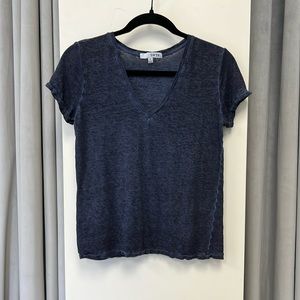 SWTR Short Sleeve Linen V-Neck Tee